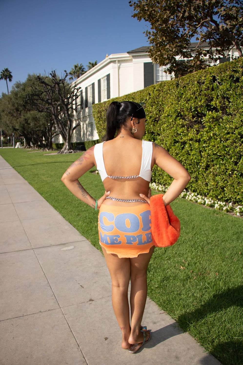 Most HatedMetal Chain Backless Letter Printed Irregular Hollow Dress
Model is wearing a Medium.HatedFemme FineryyFemme Fineryy