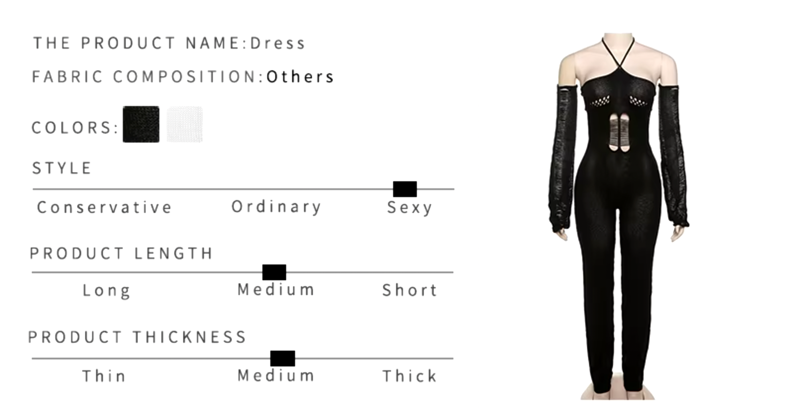 CarmenKnit Halter Jumpsuits with matching gloves and Backless  Hollow Skinny 
This is perfect for a girls night or even a fancy dinner or club!!
Waist: 23.62-26.77"
ButCarmenFemme FineryyFemme Fineryy