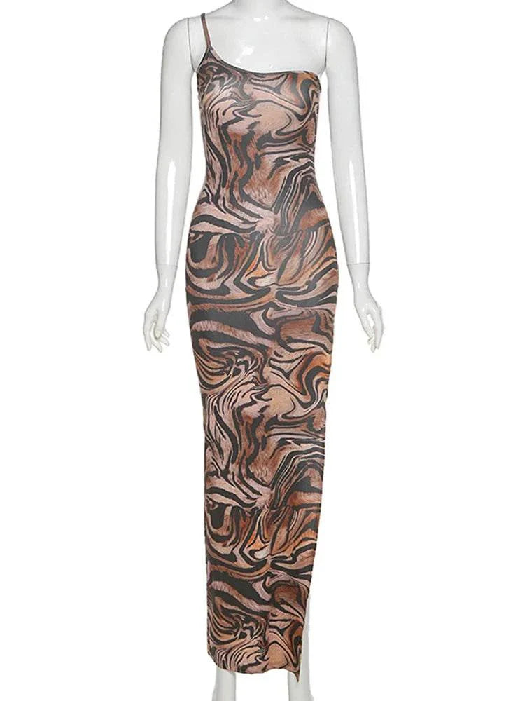 RavenSide Split Leopard Print One Shoulder Blackless Strapless Sexy Elastic Dress
Material: Synethic Fiber

Bust Size: 25.20-33.86"


Skirt Length: 49.21"


Waist Size: 2RavenFemme FineryyFemme Fineryy