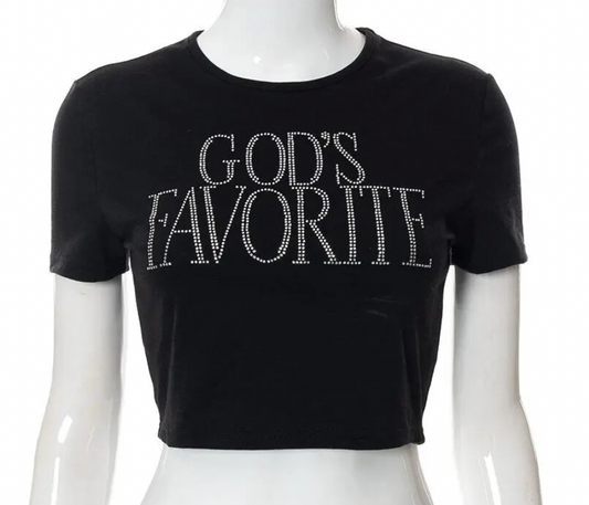 God's FavoriteY2K Rhinestone Vintage Short Sleeve Crop Top

Bust Size: 29.92"


Length: 16.54"







Fit: Fits true to size.

Model is wearing a Medium.God'Femme FineryyFemme Fineryy