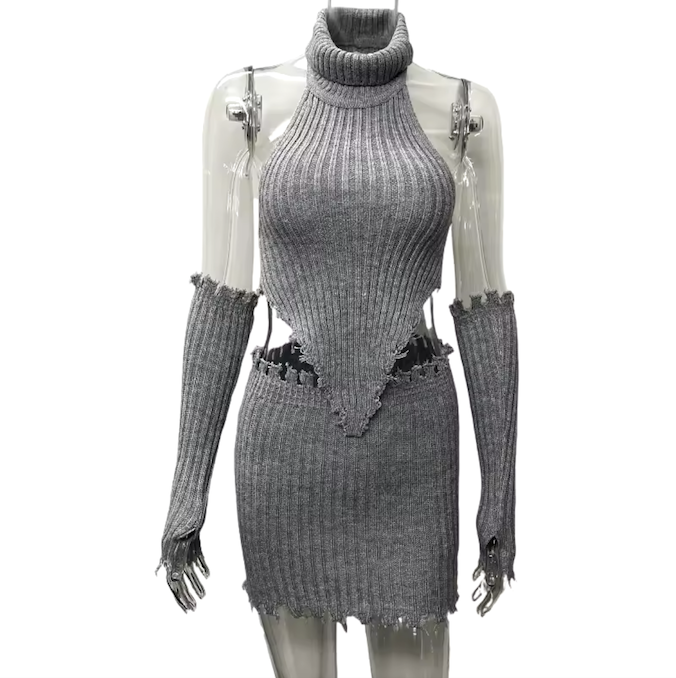 LauraRibbed Turtleneck Backless with Gloves Crop Sweater Top Skirt (3pcs set)

Fabric Type: Knitted Fabric




Model 1 is wearing Medium in Grey.
Model 2 is wearing MediuLauraFemme FineryyFemme Fineryy