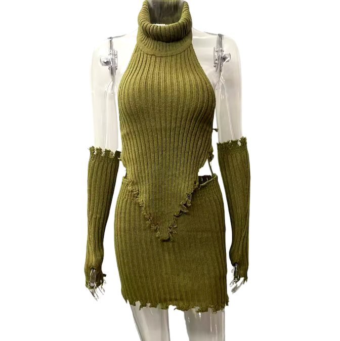 LauraRibbed Turtleneck Backless with Gloves Crop Sweater Top Skirt (3pcs set)

Fabric Type: Knitted Fabric




Model 1 is wearing Medium in Grey.
Model 2 is wearing MediuLauraFemme FineryyFemme Fineryy