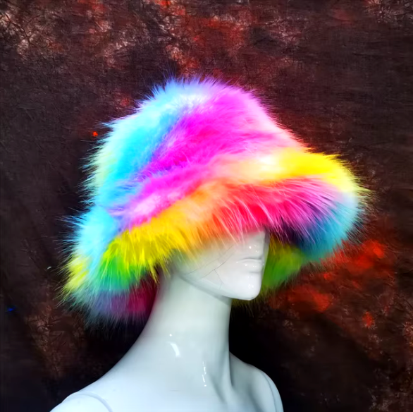 LucyFluffy Warm Faux Fox Fur Bucket Hat 
 
This perfect for accessoring your outfit a concerts, festivals!!LucyFemme FineryyFemme Fineryy