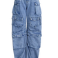 DemiY2K Jeans High Waist Denim Wide Leg Pants  
 
Model is wearing Medium in Blue.DemiFemme FineryyFemme Fineryy