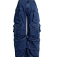 DemiY2K Jeans High Waist Denim Wide Leg Pants  
 
Model is wearing Medium in Blue.DemiFemme FineryyFemme Fineryy